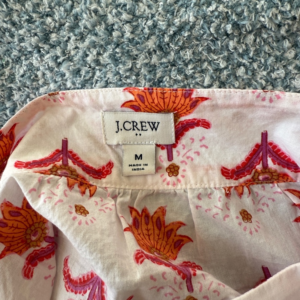 J.Crew Pattern Blouse - Picture 2 of 2
